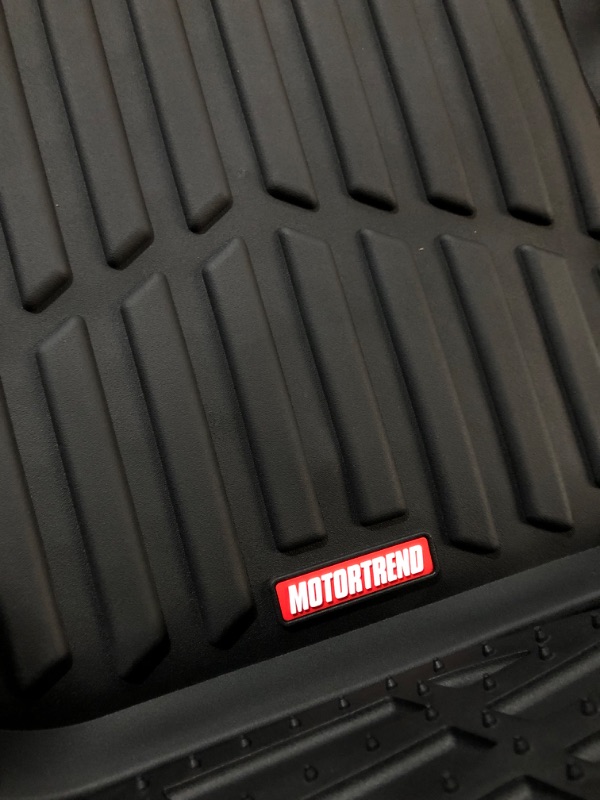 Photo 2 of Motor Trend - MT-923-BK 923-BK Black FlexTough Contour Liners-Deep Dish Heavy Duty Rubber Floor Mats 