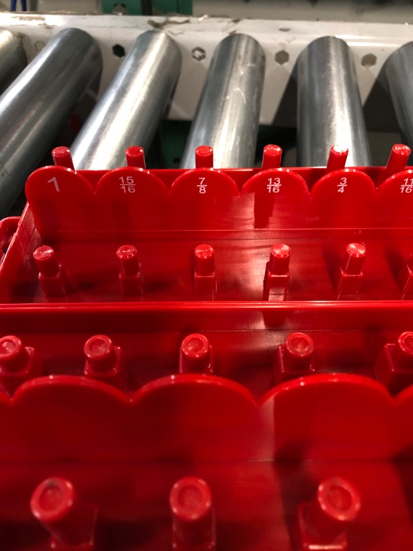 Photo 1 of NEIKO Socket Set Tray Organizer Case with Double Rows 3 Piece 1/4, 3/8, and 1/2 Drive Socket Set Organizer