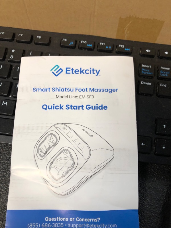 Photo 4 of **NONREFUNDABLE**FOR PARTS OR REPAIR**SEE NOTES**
Etekcity Foot Massager Machine with Heat and APP Remote, Gifts for Men and Women,