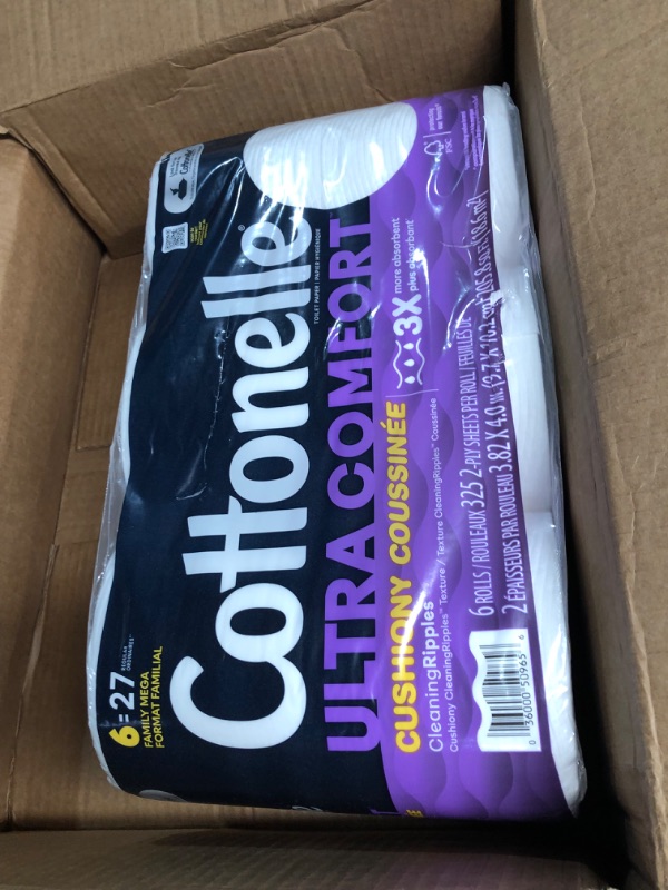 Photo 1 of Cottonelle Ultra Comfort Toilet Paper with Cushiony CleaningRipples Texture 12 rolls
