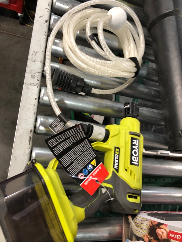 Photo 3 of ***NO BATTERY - MISSING ACCESSORIES - UNABLE TO TEST***
RYOBI RY120350 ONE+ 18-Volt 320 PSI 0.8 GPM Cold Water Cordless Power Cleaner (Tool Only)