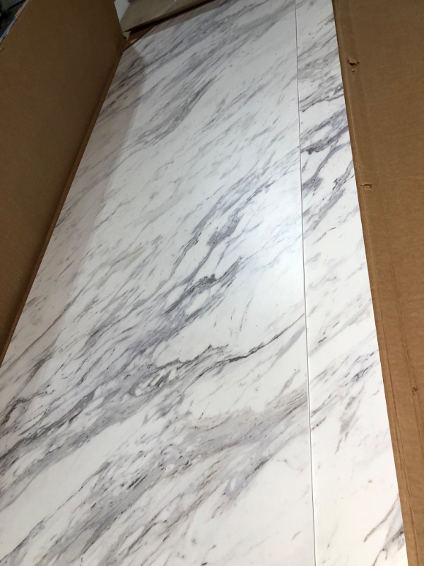 Photo 1 of ROOMTEC Laminate Countertop, Butcher Block Countertop with Full Wrap Edge & Backsplash for DIY Table Top, Kitchen Countertop, Washer Dryer Counter Top 72" L x 25.56" W x 0.75" T 72" L x 25.56" W x 0.75" Th Marble Stripe
