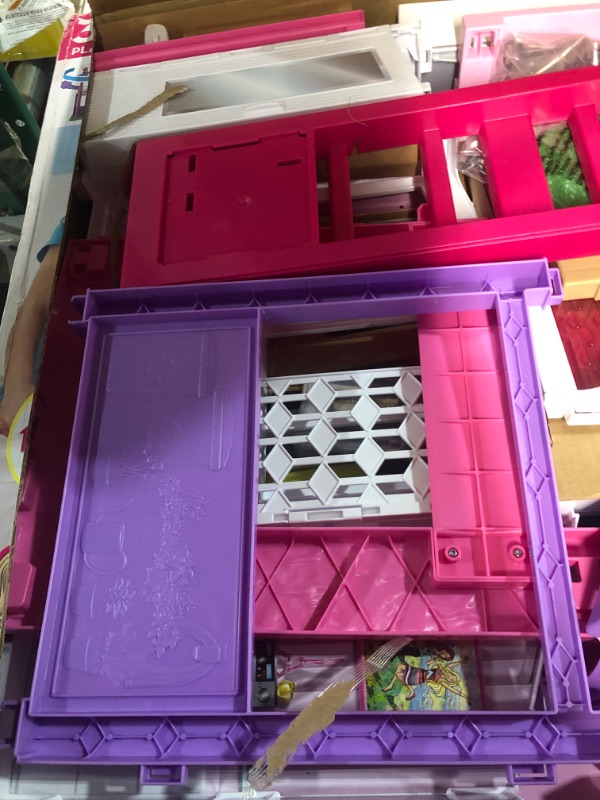 Photo 4 of Barbie Dreamhouse, Doll House Playset with 70+ Accessories Including Transforming Furniture, Elevator, Slide, Lights & Sounds Wheelchair Accessible Elevator