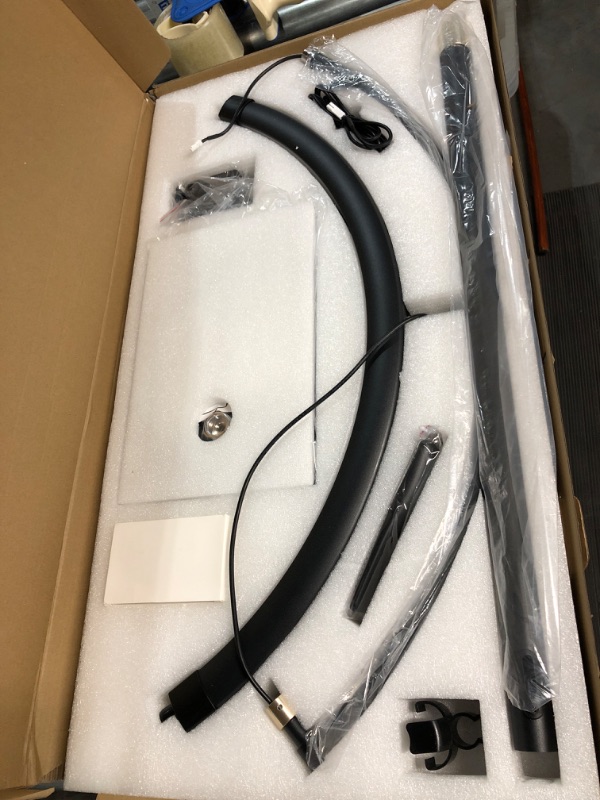 Photo 1 of ***MISSING PARTS***Etespie Eyelash Light Half Moon Floor Lamp
