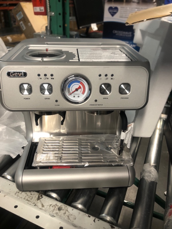 Photo 6 of **ITEM DOESN'T HEAT UP***
Gevi 20Bar Semi Automatic Espresso Machine With Grinder & Steam Wand 