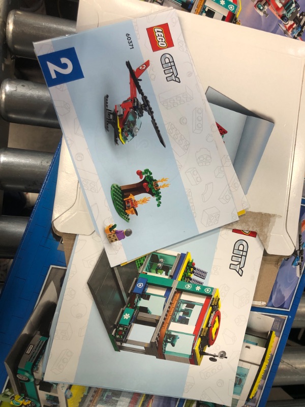 Photo 1 of **USED** LOOSE PIECES** 
LEGO City Emergency Vehicles HQ, 60371, Ages 6+, 706 Pieces

