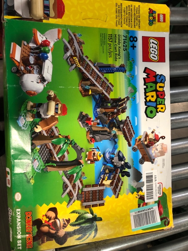 Photo 2 of LEGO Super Mario Diddy Kong's Mine Cart Ride Expansion Set 71425