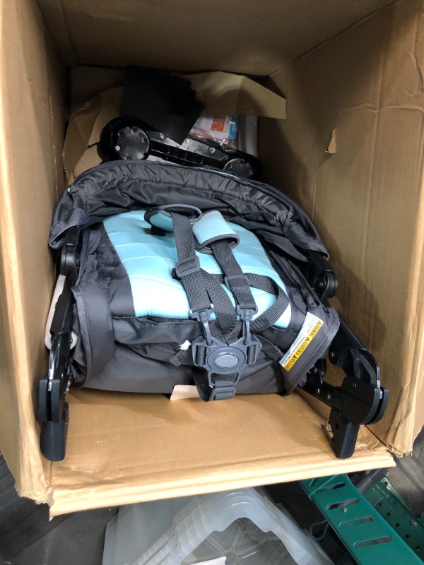 Photo 1 of Baby Trend Tango Travel System, Blue Mist 4 Wheel Travel System Blue Mist