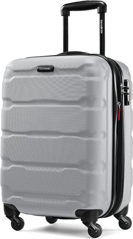 Photo 1 of **MAJOR DAMAGE**
Samsonite Omni PC Hardside Carry-On 20-Inch, Silver