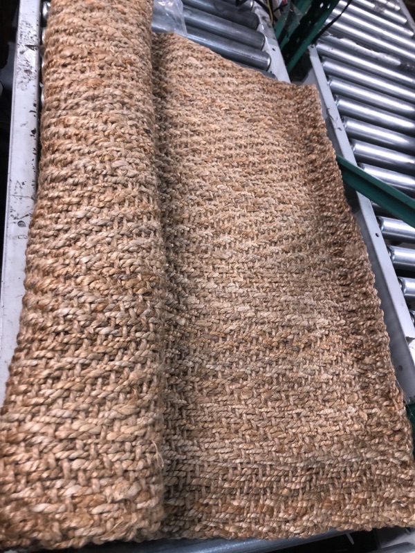 Photo 4 of ** NEW BEFORE OPENING ** JONATHAN Y NFR101A-3 Espina Hand Woven Herringbone Chunky Jute 