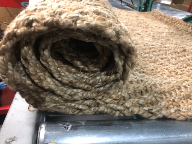 Photo 3 of ** NEW BEFORE OPENING ** JONATHAN Y NFR101A-3 Espina Hand Woven Herringbone Chunky Jute 