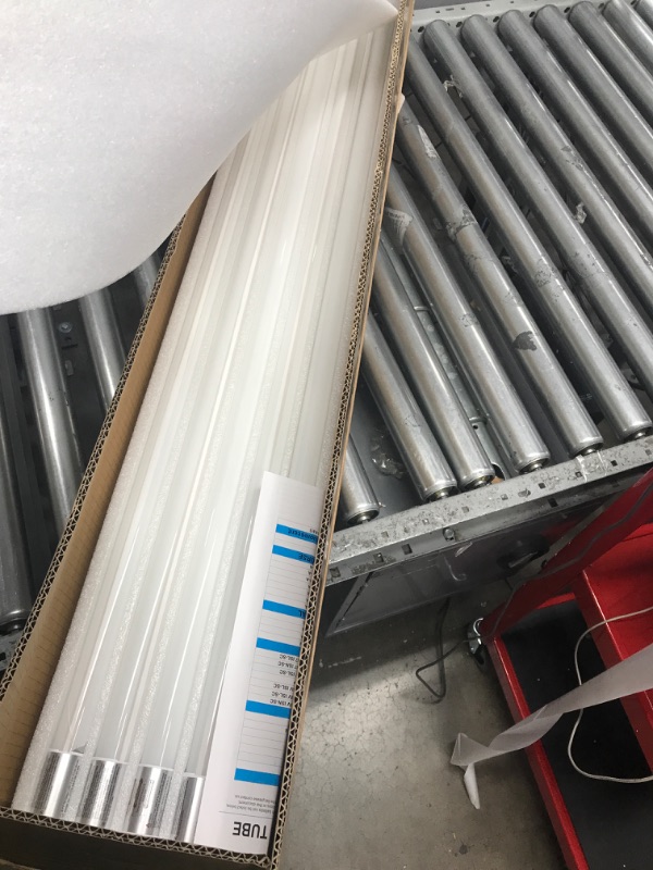 Photo 2 of 20 Pack 4FT LED T8 Hybrid Type A+B Light Tube, 18W, Plug & Play or Ballast Bypass, Single-Ended OR Double-Ended, 5000K, 2400lm, Frosted Cover, T8 T10 T12 for G13, , 120-277V, UL Listed 4 Ft | 5000k