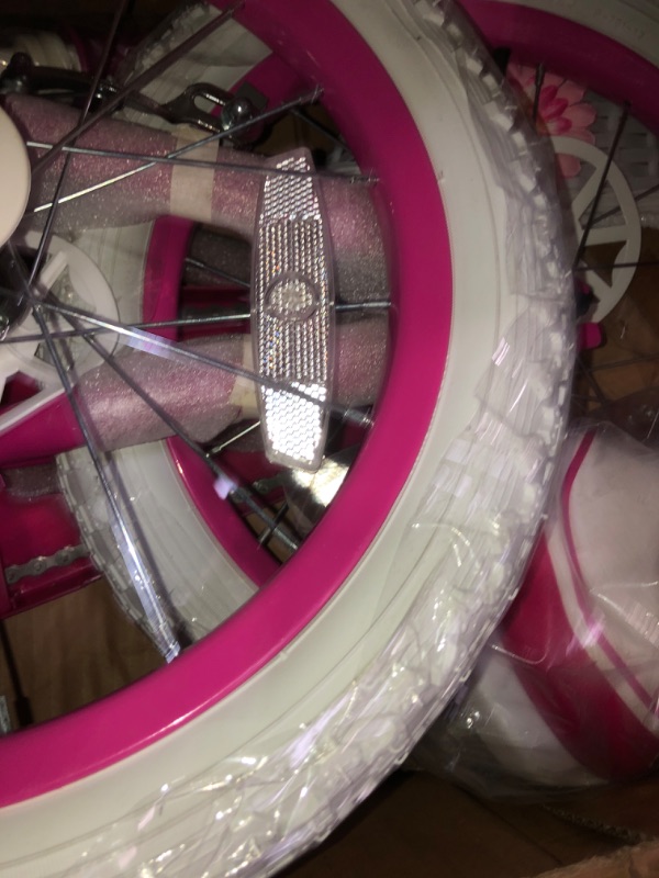Photo 1 of ***Parts Only***JOYSTAR Petal Girls Bike for Toddlers and Kids, 12 14 16 Kids Bike with Basket for Age 2-9 Years Old Girls, Children's Bicycle, Multiple Colors Pink 14 Inch With Training Wheels & Handbrake