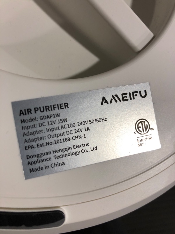 Photo 3 of * used * see images * 
Air Purifiers for Home Large Room up to 1350ft², AMEIFU Upgrade Large Size H13 Hepa Bedroom Air Purifier 