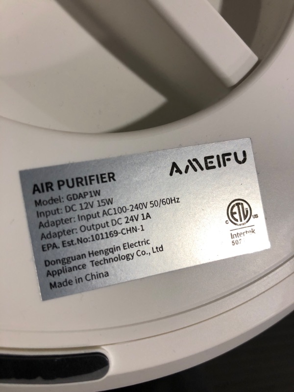 Photo 3 of Air Purifiers for Home Large Room up to 1350ft², AMEIFU Upgrade Large Size H13 Hepa Bedroom Air Purifier for Wildfire,Pets Dander with 3 Fan Speeds, Filter Replacement Reminder, Aromatherapy Function White