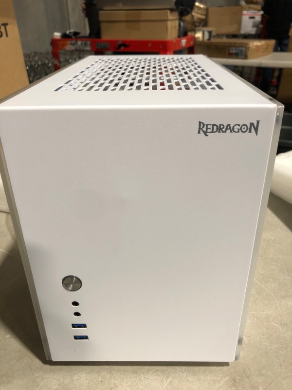 Photo 5 of Redragon STRAFE EB211W Mini-ITX Computer Case, White