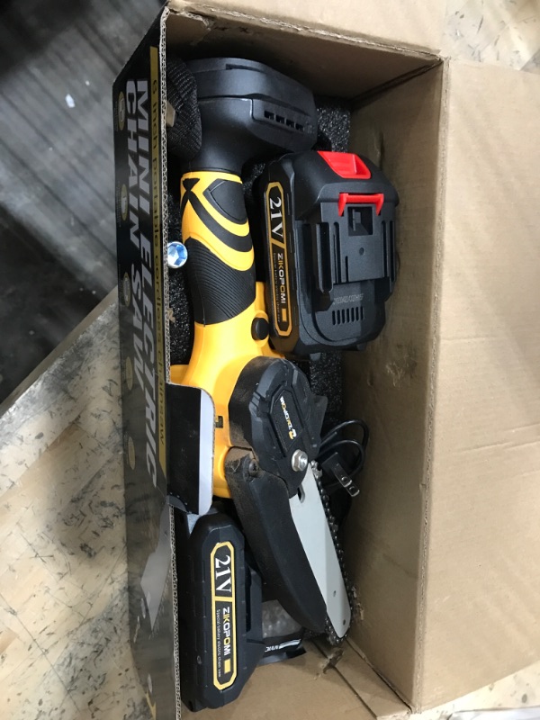 Photo 1 of 6" portable cordless electric chainsaw 
