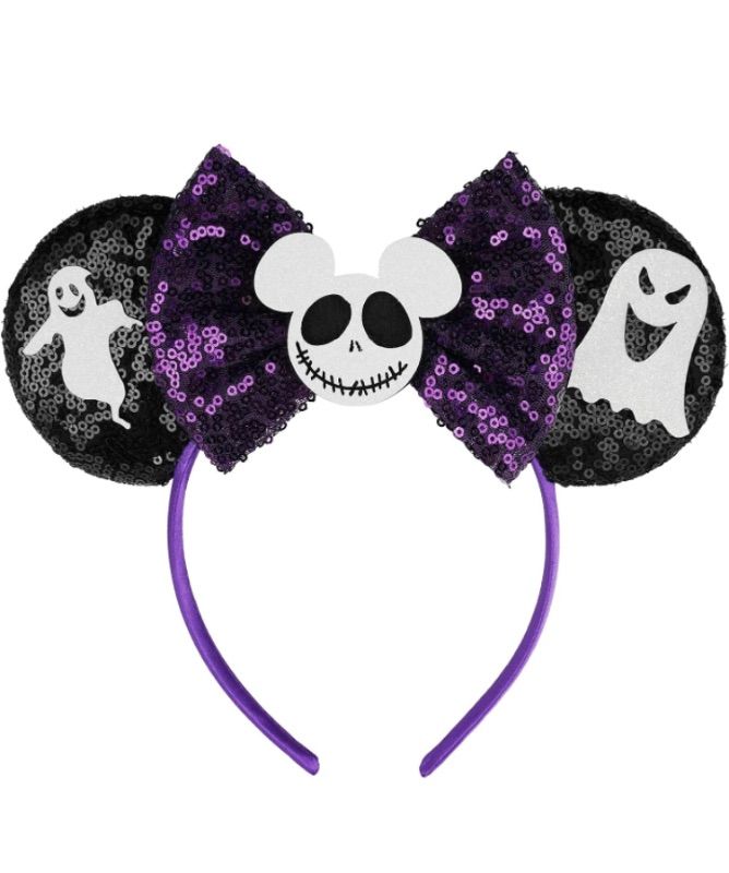 Photo 1 of 2 pack - FANYITY Mouse Ears, Sequin Mouse Ears Headband for Boys Girls Women halloween&Disney Trip (YL)