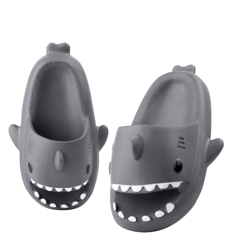 Photo 1 of LAKIGE Kids Shark Cloud Slides | Toddler Boys Girls Shower Slippers | Boys Girls Cute Cartoon Fish Flip Flops | Beach Pool Home Sandals | Quick Dry Non-Slip size 11.5