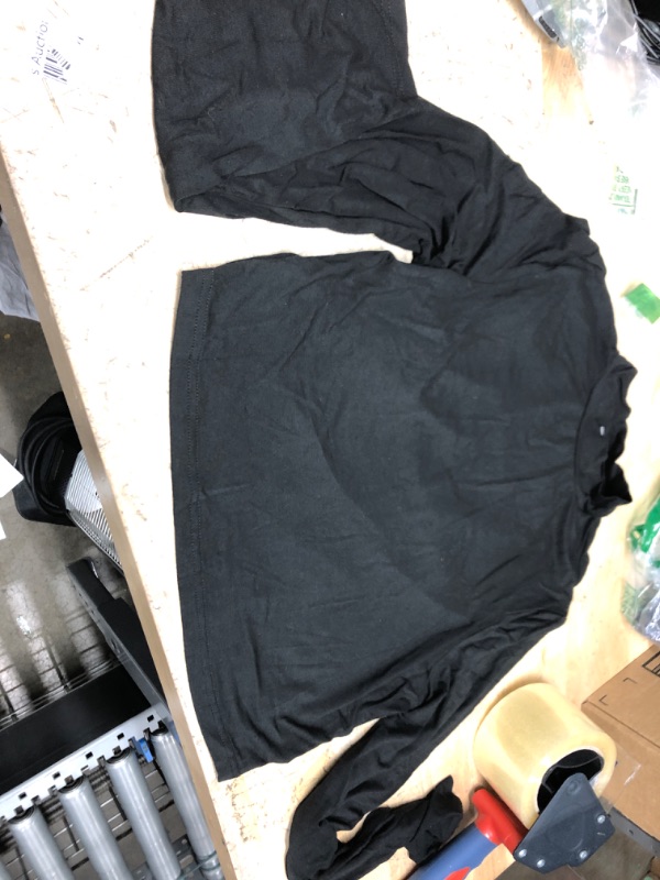 Photo 1 of LARGE BLACK LONG SLEEVE CROP TOP