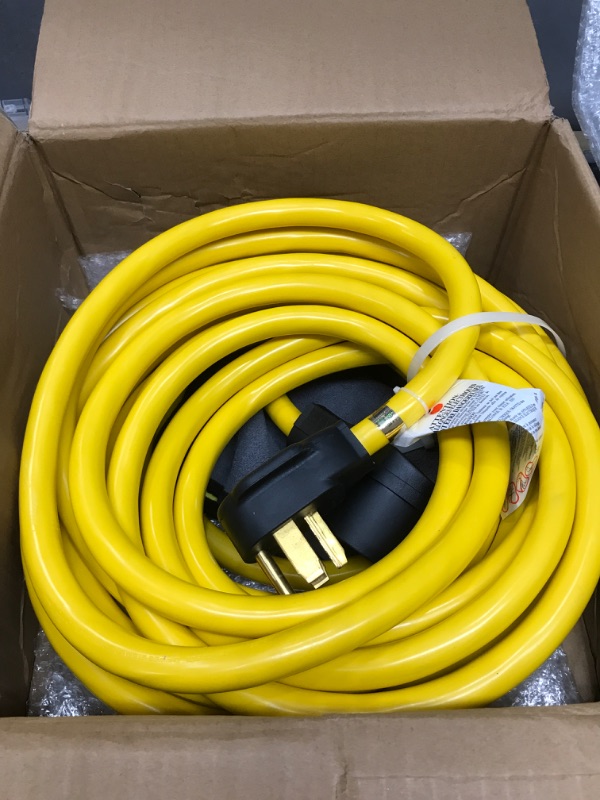 Photo 1 of M1A2 Dryer Extension Cord 4 Prong 30 Amp NEMA 14-30P to 14-30R,50 FT Level 2 EV Charging 125V/250V Plug STW 10 Gauge UL Listed NEMA 1430P/R 50 FT