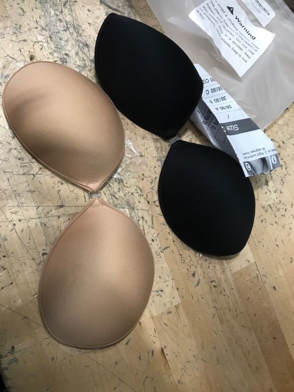 Photo 1 of  Adhesive Push Up Strapless Bra Invisible Backless Sticky Bra with Nipple Covers for Women - D 
