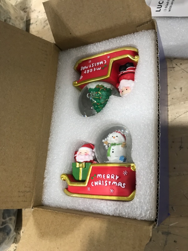 Photo 1 of 2 pack - Christmas glass decorations 