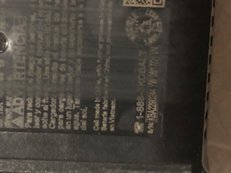 Photo 3 of ***POWERS ON - UNABLE TO TEST FURTHER***
Kobalts 40-Volt Max Lithium Ion 480-CFM Cordless Electric Leaf Blower (3.0 ah Battery and Charger Included)