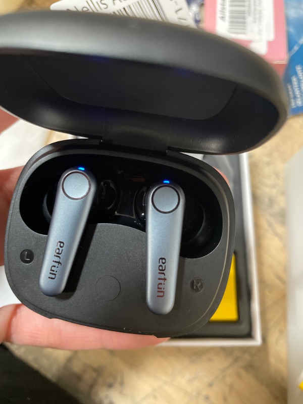 Photo 3 of EarFun Air Pro 3 Noise Cancelling Wireless Earbuds, Qualcomm® aptX™ Adaptive Sound, 6 Mics CVC 8.0 ENC, Bluetooth 5.3 Earbuds, Multipoint Connection, 45H Playtime, App Customize EQ, Wireless Charging