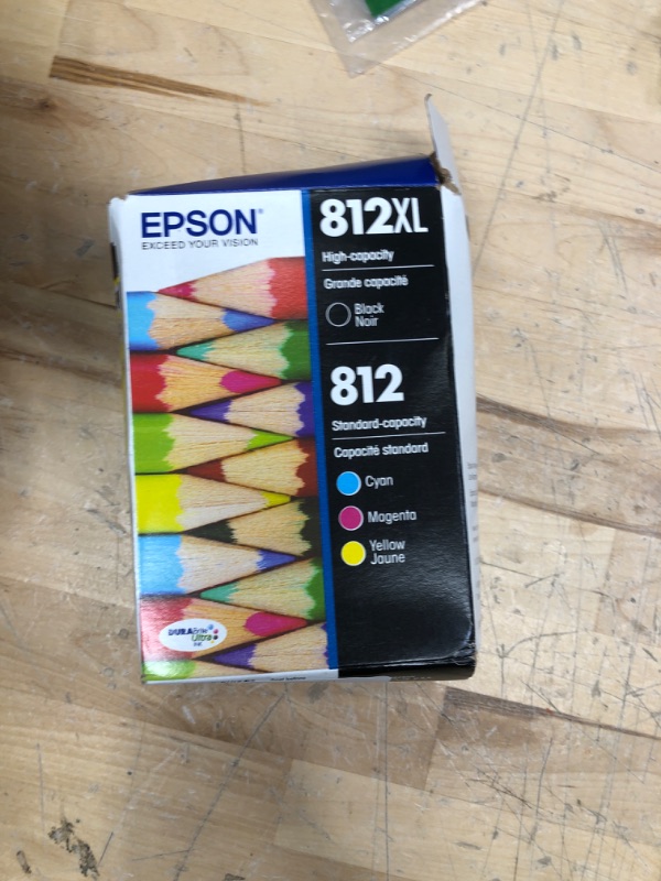 Photo 2 of EPSON T812 DURABrite Ultra Ink High Capacity Black & Standard Color Cartridge Combo Pack (T812XL-BCS) for select Epson WorkForce Pro Printers