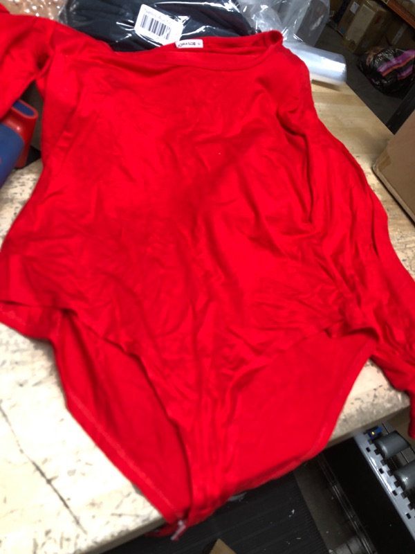 Photo 1 of medium red loose sleeve body suit