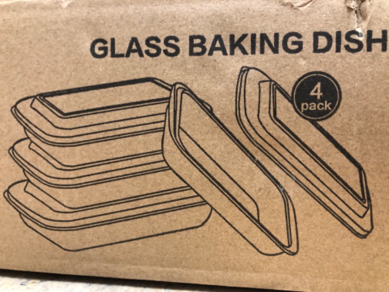 Photo 1 of 4 pack glass baking dish set