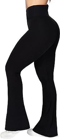 Photo 1 of Sunzel Flare Leggings, Crossover Yoga Pants with Tummy Control, High-Waisted and Wide Leg
