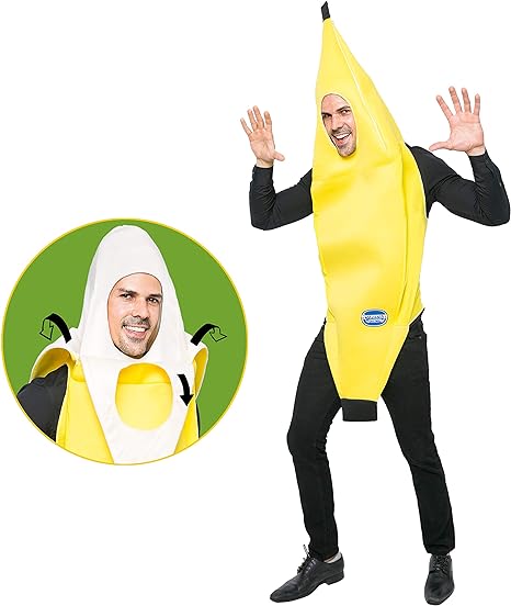 Photo 1 of Spooktacular Creations Appealing Banana Costume Adult Deluxe Set for Halloween Dress Up Party and Roleplay Cosplay
