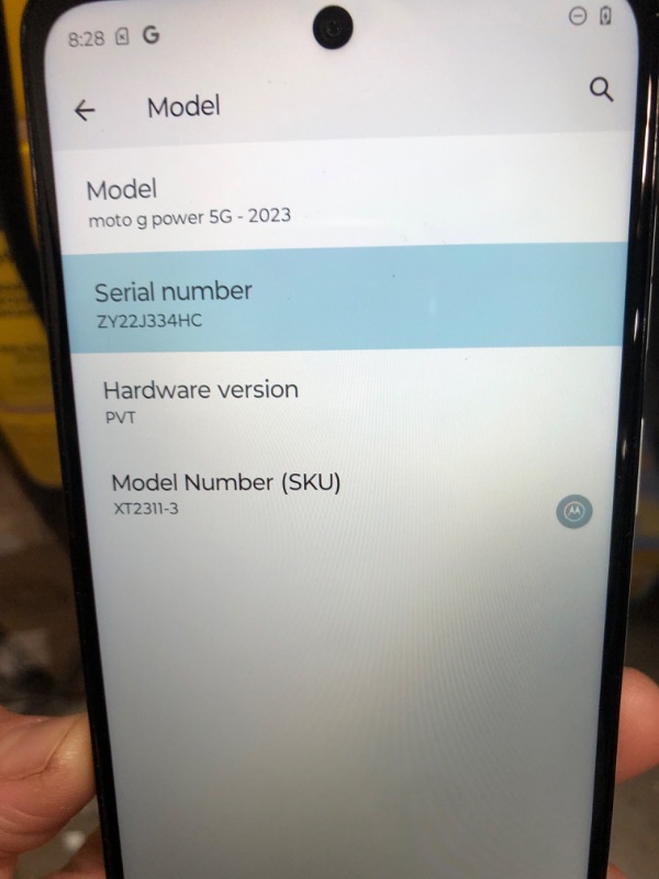 Photo 3 of **PHONE WAS FACTORY RESET**
Motorola Moto G Power 5G | 2023 | Unlocked | Made for US 6/256GB | 50 MP Camera | Bright White, 163.06 x 74.8 x 8.45mm Bright White Unlocked Smartphone