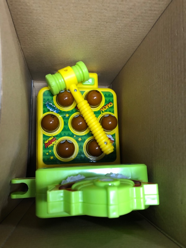 Photo 2 of **ONE HAMMER MISSING**
VATOS Whack Game Mole, Mini Electronic Arcade Game with 2 Hammers, Pounding Toys Toddler Toys for 3 4 5 6 7 8 Years Old Boys Girls, Whack Game Mole Toy, Developmental Toy Interactive Toy Yellow