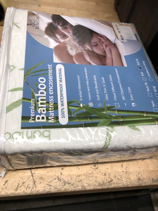 Photo 2 of BUBBESHEEP 360° Zippered Bamboo Matress Protector - 100% Water Proof - High Elasticity Matress Encasement - Soft,Safe,Breathable,Thick,Good Look,Washable,Cost-efficient,Long-Life (Twin XL)