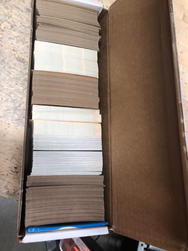 Photo 2 of 600 Baseball Cards Including Babe Ruth, Unopened Packs, Many Stars, and Hall-of-famers. Ships in Brand New White Box Perfect for Gift Giving. Includes At Least One Original Unopened Pack of Topps Vintage Baseball Cards That Is At Least 25 Years Old!