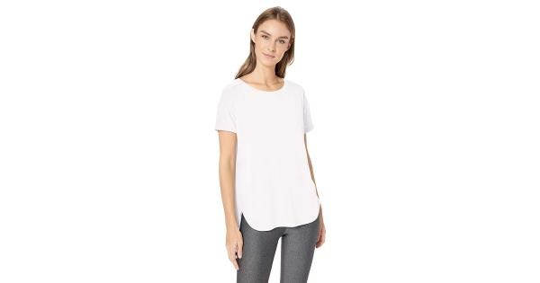 Photo 1 of Essentials Women's Studio Relaxed-Fit Lightweight Crewneck T-Shirt, -white, Medium
