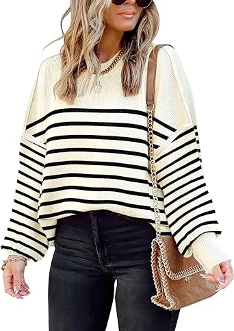 Photo 1 of *MEDIUM*
ETCYY Oversized Sweaters for Women Fall 2023 Trendy Crewneck Batwing Long Sleeve Knit Tops Side Slit Pullover Sweater Jumper
