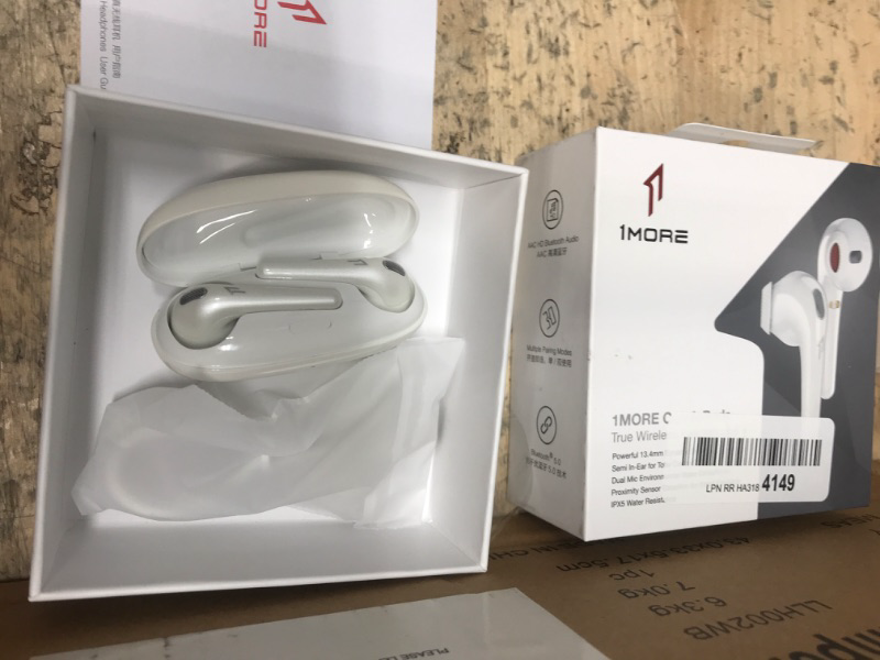 Photo 3 of 1MORE ComfoBuds Wireless Earbuds for Kids, Mini Noise Cancelling True Wireless Earbuds for Teenager, Bluetooth 5.0 Headphones with 4 Mics, IPX5 Waterproof Sports Earphone for Students, White ESS3001T-White