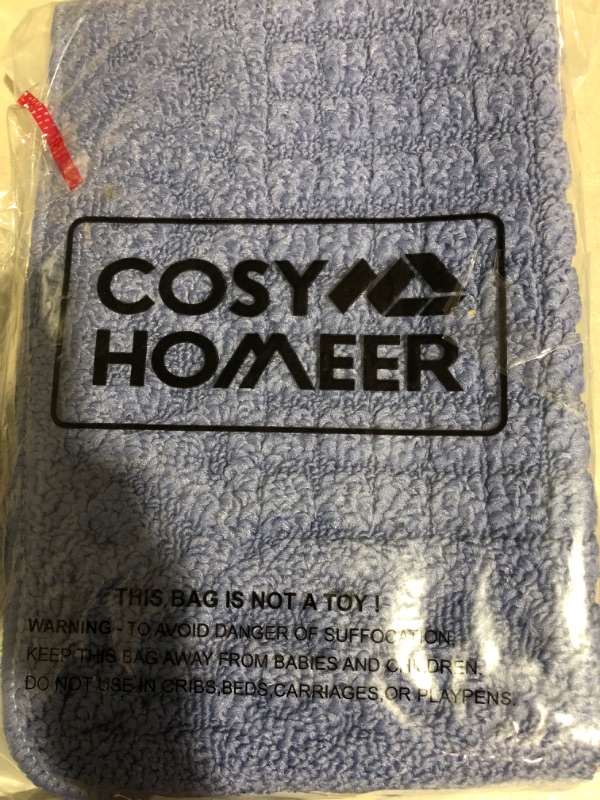 Photo 2 of * used * see images * 
COSY HOMEER 27X18 Inch Anti Fatigue Kitchen Rug Mats are Made of 100% Polypropylene Half Round Rug Cushion