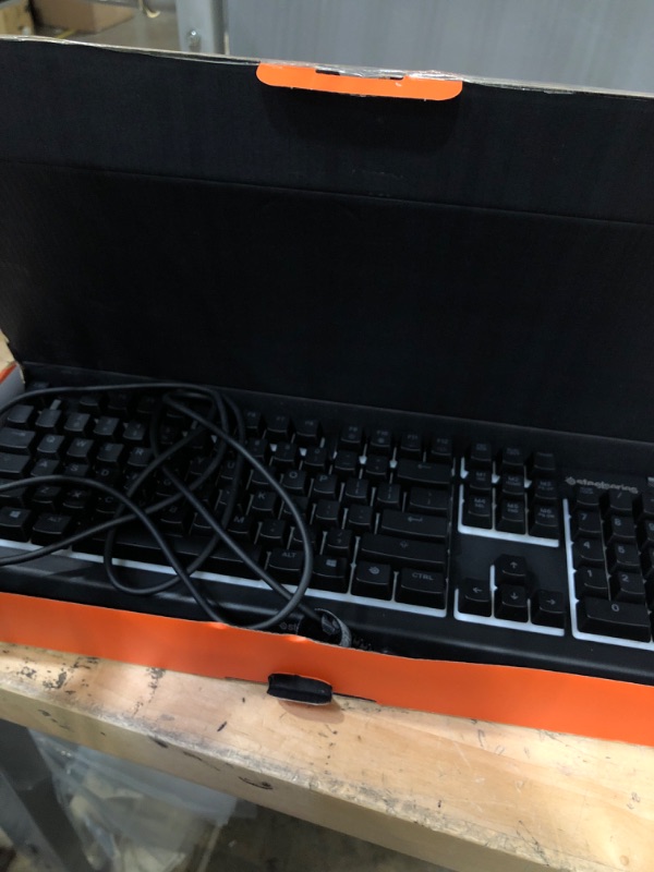 Photo 2 of SteelSeries Apex 3 RGB Gaming Keyboard – 10-Zone RGB Illumination – IP32 Water Resistant – Premium Magnetic Wrist Rest (Whisper Quiet Gaming Switch)