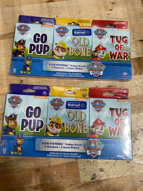 Photo 2 of 2 Pack-Paw Patrol 3 Card Game Value Pack