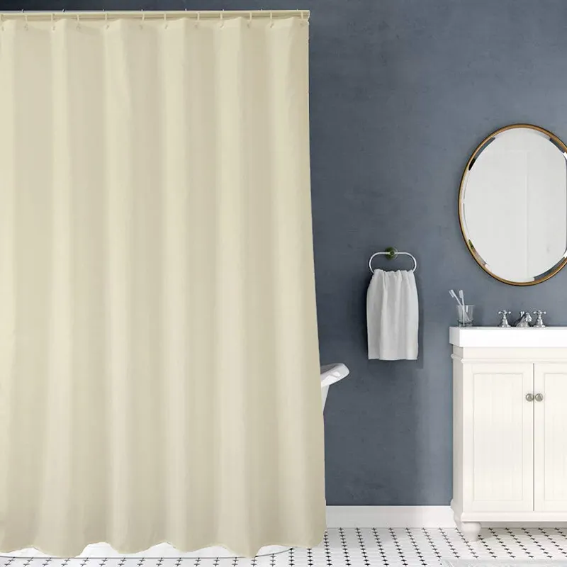 Photo 1 of NIUTA Shower Liner, Standard Shower Curtain Liner Fabric 72 x 72 inch Full Size, Hotel Quality, Washable,Water Proof, Bathroom Curtains with Grommets?Beige
