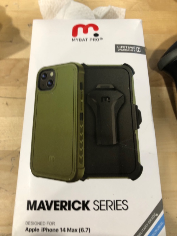 Photo 2 of MYBAT Pro Shockproof Maverick Series Case for iPhone 14 Pro Max 