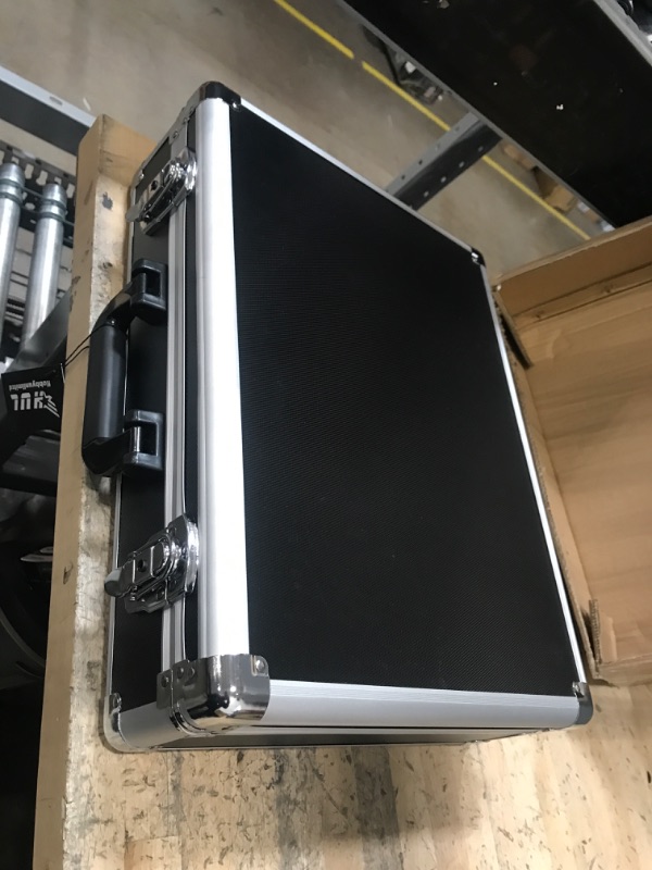 Photo 1 of HUL 18in Two-Tone Aluminum Case with Customizable Pluck Foam Interior for Test Instruments Cameras Tools Parts and Accessories Large