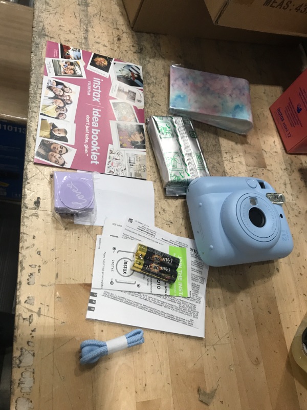 Photo 2 of Fujifilm Instax Mini 12 Blue Holiday Bundle 2023