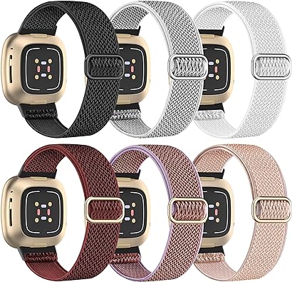 Photo 1 of 
HSWAI 6 Pack Compatible with Fitbit Versa 4 Bands/Versa 3/Fitbit Sense 2/Sense Bands for Women Men, Adjustable Stretchy Nylon Elastic Band Replacement Strap for Fitbit Versa 4/Versa 3/Sense 2/Sense Smartwatch
Retail Price
