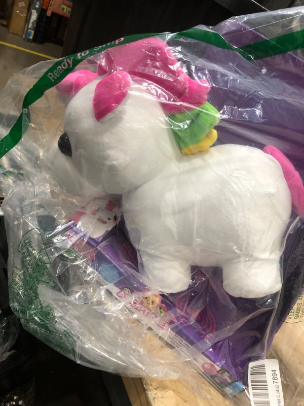 Photo 2 of Adopt Me! Neon Unicorn 12-Inch Light-Up Plush - Soft and Cuddly - Three Light-Up Modes - Directly from The #1 Game, Toys for Kids - Ages 6+